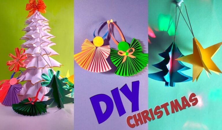 Handmade Christmas Crafts Using Colorful Paper