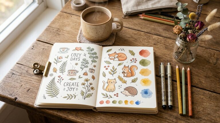 The 5-Minute Cozy Sketchbook Routine - Daily Drawing Habits for Beginners