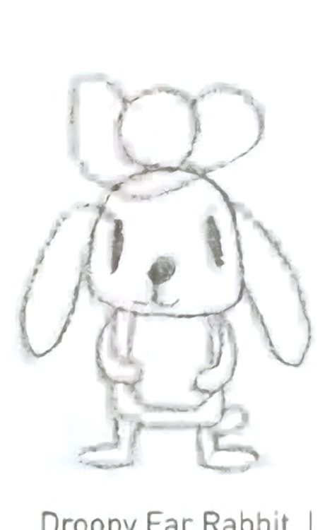 Droopy ear lop rabbit variation