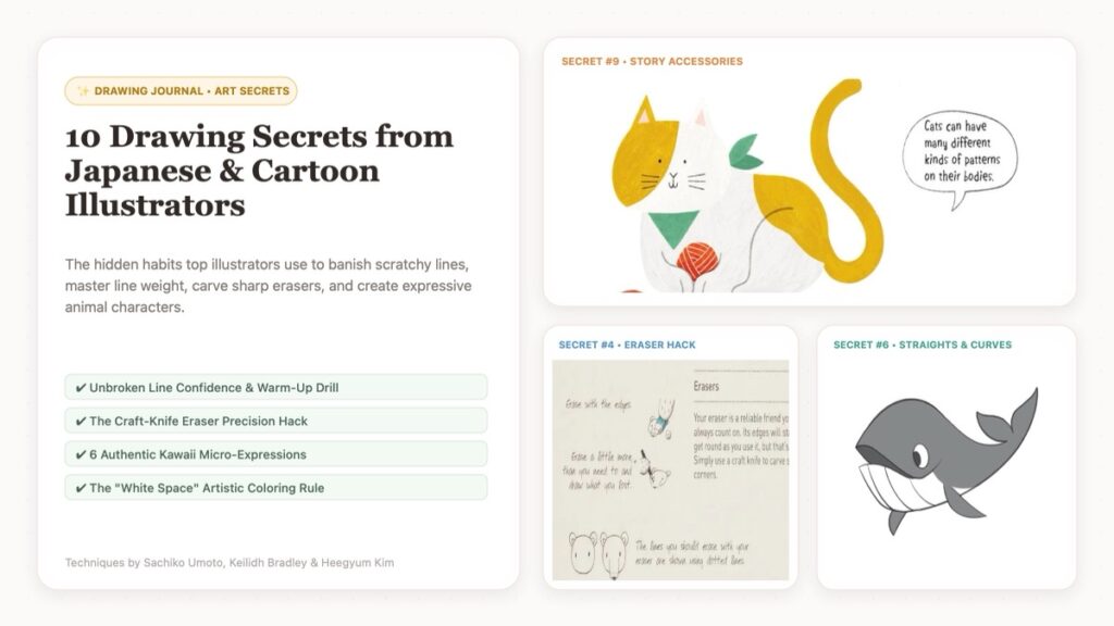 10 Drawing Secrets from Japanese & Cartoon Illustrators (That Nobody Teaches Beginners)