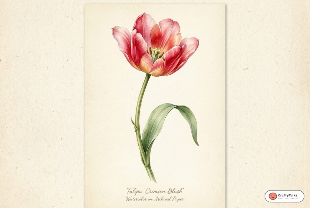 Realistic Tulip (Tulipa) in 6 Easy Steps