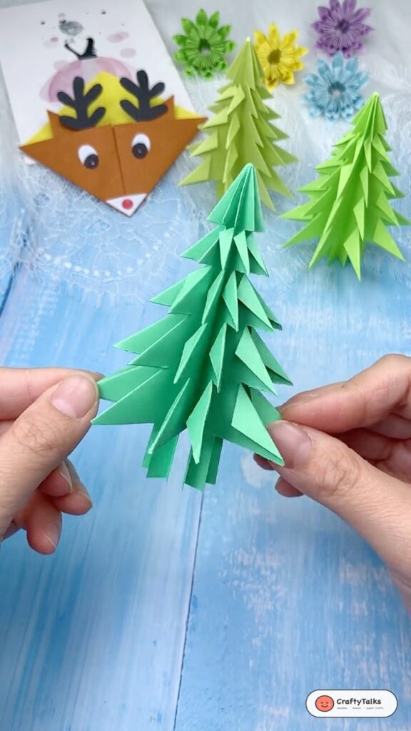 3D Origami Christmas Tree