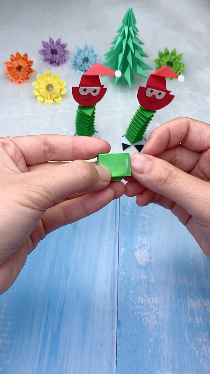 Step 3: Glue Top Edge to Seal Bouncy Paper Spring