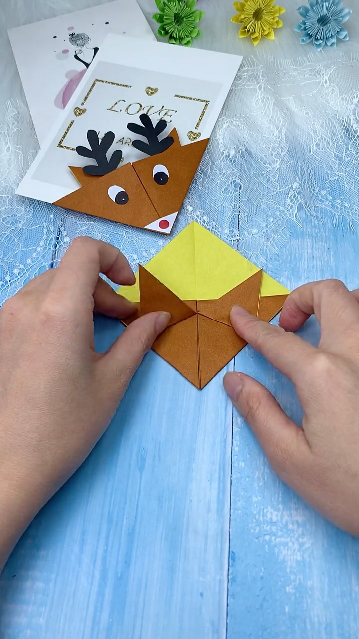 Step 3 tucking wings into deep corner pocket