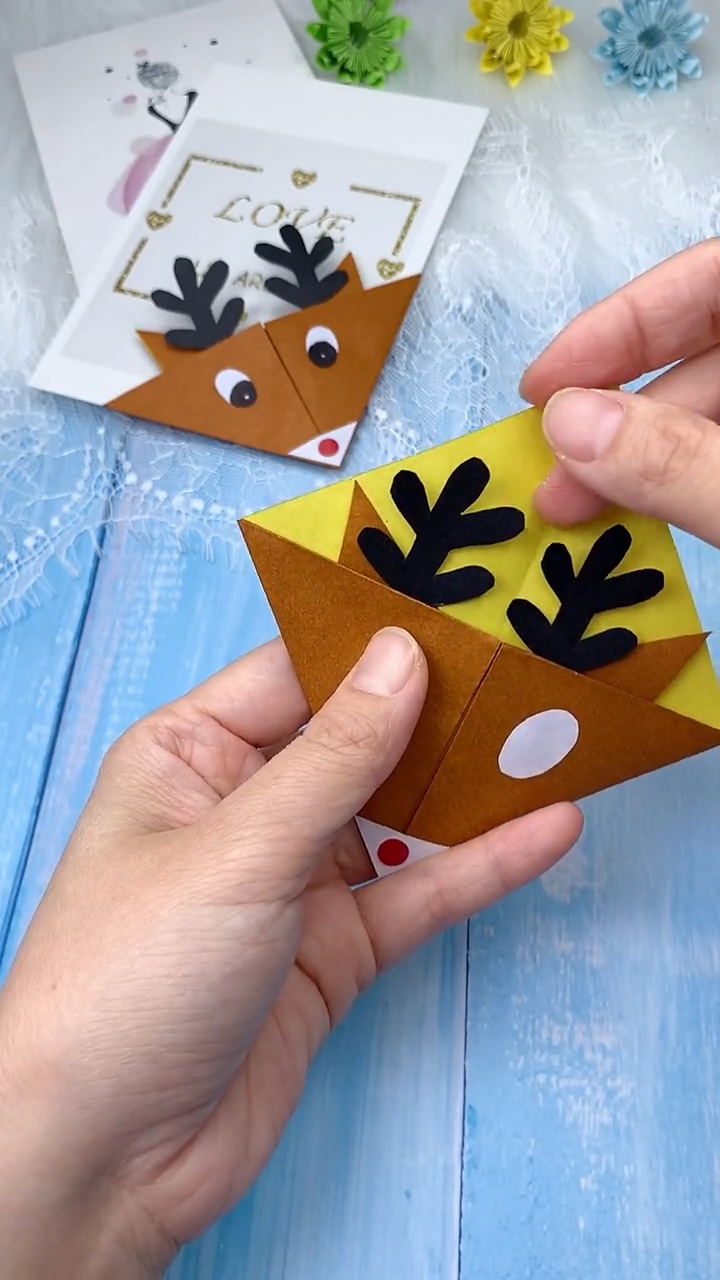Step 6 adding red nose sticker and drawing eyes