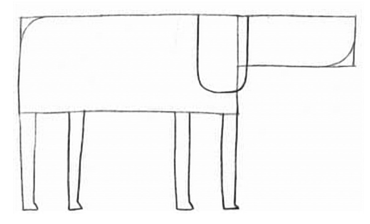 How to Draw a Dog Step 4 Round the Corners