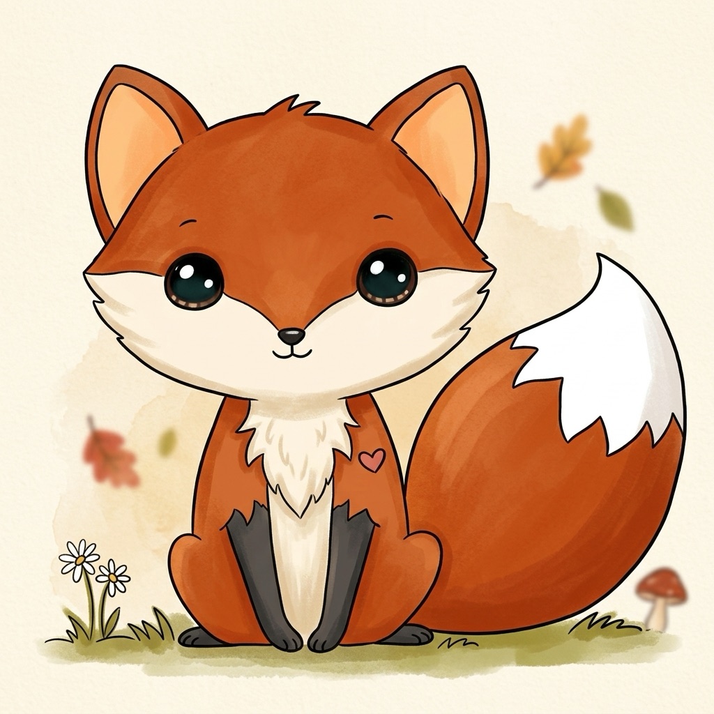 Finished Red Fox Illustration