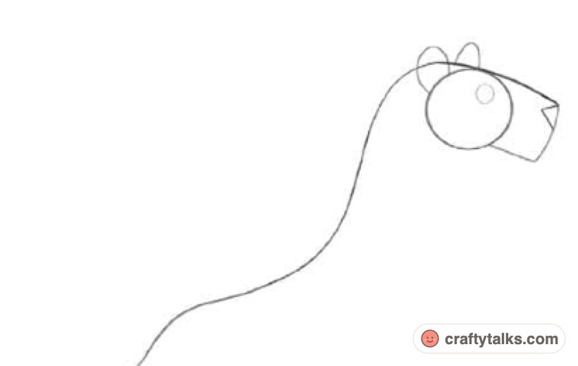 How to draw a cartoon lion step 1 head circle and back curve