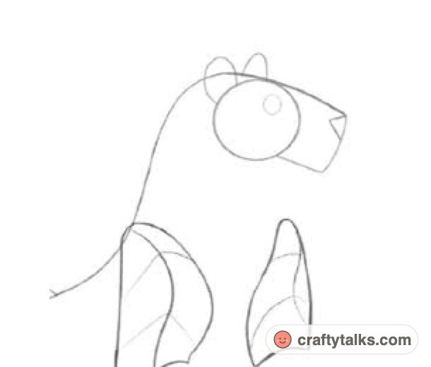 How to draw a cartoon lion step 2 chest muscle and front legs