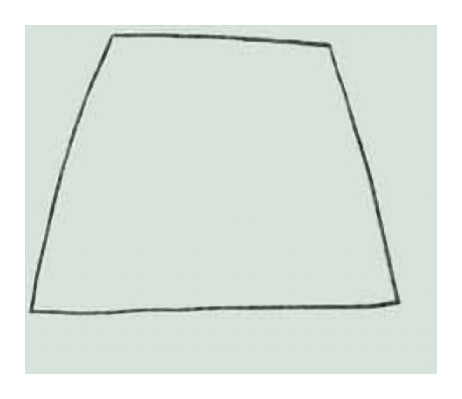 How to Draw a Panda Step 1 Head Trapezoid